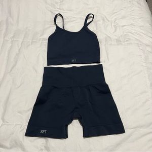 Set Active 2 Piece – Sculptflex Body Crop and Biker Short in Oxford